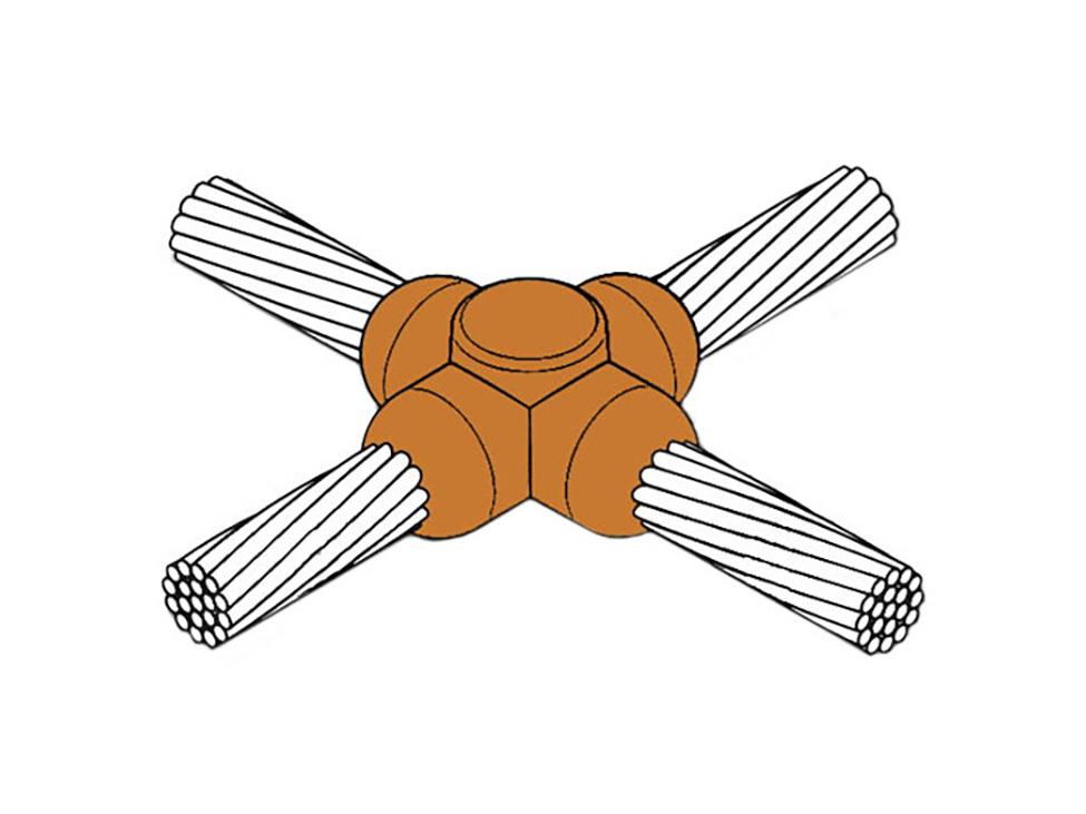 M-425 CC-4 #2 Horizontal to Horizontal Cable Cross 1 M-425 CC-4 #2 Horizontal to Horizontal Cable Cross