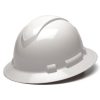 HP54110 4-Point Full Brim Hard Hats - Gloss White
