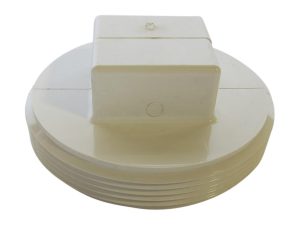 PLUG THD 4 IN S40 PVC