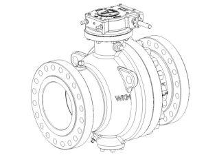 10 In Trunnion Ball Valve Class 150 FP RF CS