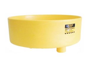 FUNNEL DRUM 18 IN YEL HDPE FITS 30 & 55