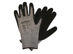 Y9216-L Flextech Gloves w/Sandy Nitrile Palms - LG