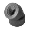 45 Deg 3/4 In THD Black Carbon Steel Elbow