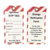 TAG EVP 3-1/8 IN X 6-1/4 IN TYVEK ORNG