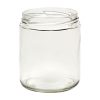 12881 16 Oz Glass Round Jar, Straight Sided, Flint, 89-400