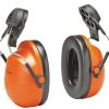X4A-OR Black/Orange Cap Mounted Earmuffs - 27 dB NRR