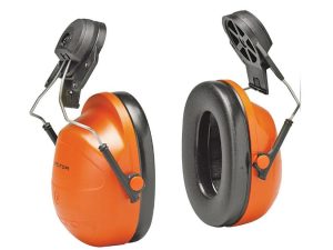 X4A-OR Black/Orange Cap Mounted Earmuffs - 27 dB NRR