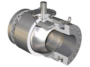 24 In Trunnion Ball Valve Class 150 FP RF A105 CS