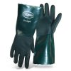 1SP1714 Sandy Grip Chemical Resistant Gloves, PVC Fully Coated, Green, Large