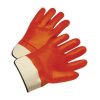 1017OR Hi-Vis Orange Coated Gloves w/ Safety Cuff - LG