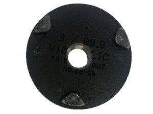 No. 60-ES 2 In x 1 In Tapped Cap XS Black Ductile Iron