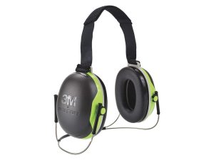 X4B Black/HV Green Behind-Head Earmuffs - 27 dB NRR