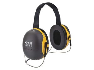 X2B Black/Yellow Behind-the-Head Earmuffs - 25 dB NRR