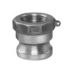307ASS 3/4 In Cam & Groove Type A Adapter SS