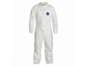 TY120SWHXL0025VP Disposable Coverall Laydown Collar w/Open Wrist & Ankle - XL