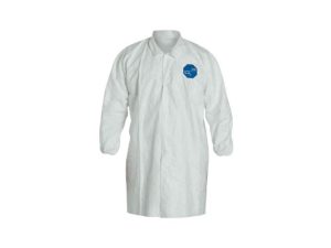 TY211SWHXL003000 Tyvek Disposable Lab Coat w/Snap Front & Elastic Wrists - XL