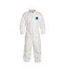 TY125SWH5X002500 Tyvek Collared Zipped Coveralls w/Elastic Wrists & Ankles - 5XL