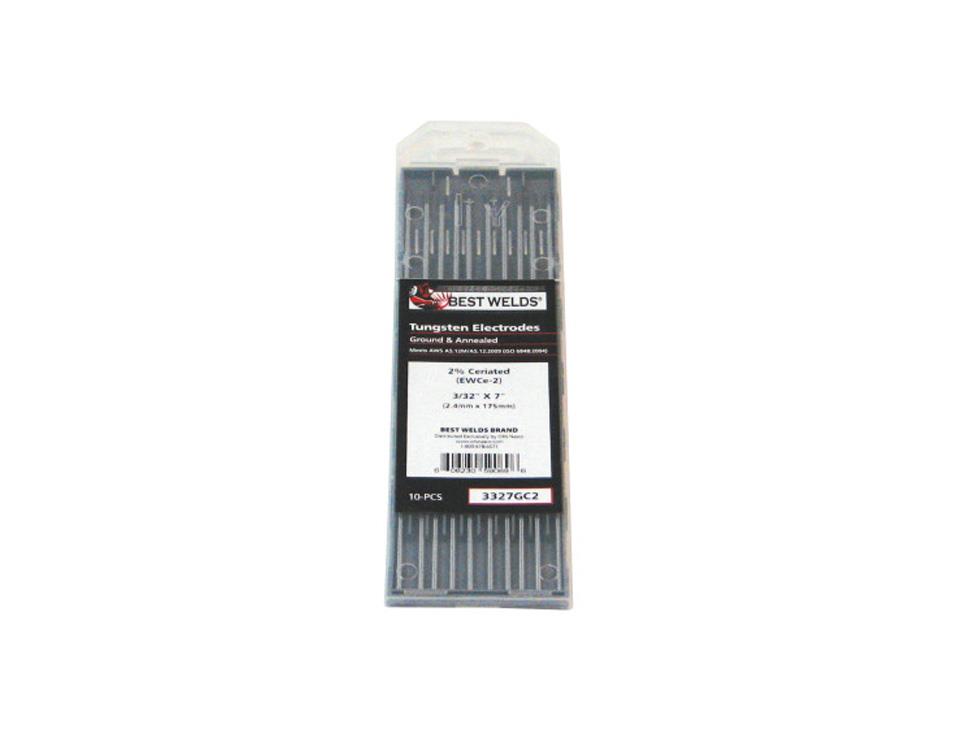 3327GC2 2% Ceria Ground Tungsten Electrodes