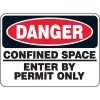 MCSP001VP OSHA Danger Safety Sign: Confined Space
