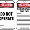 MDT189PTP OSHA Danger Safety Tag: Do Not Operate