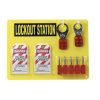 51181 Lockout Station with 5 Padlocks