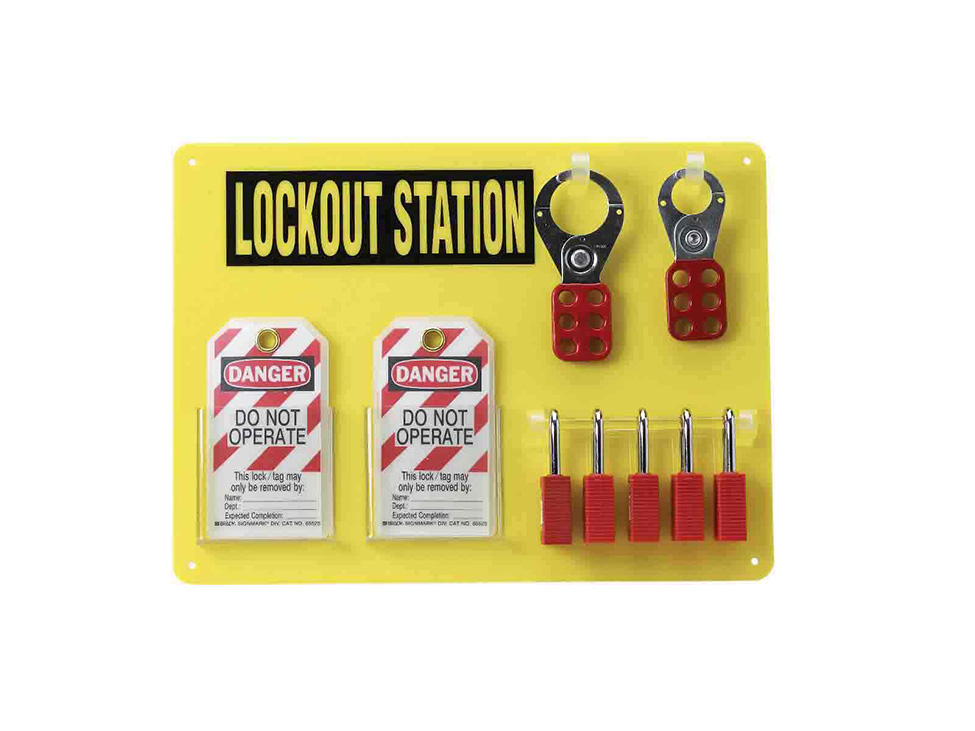 51181 Lockout Station with 5 Padlocks 1 51181 Lockout Station with 5 Padlocks