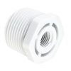 439420 4 In x 2 In White PVC Reducing Bushing S40