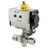 3/8 In 2-Way Trunnion Ball Valve 6000 PSI Duolok 316 SS