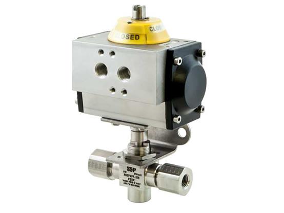 3/8 In 2-Way Trunnion Ball Valve 6000 PSI Duolok 316 SS 1 3/8 In 2-Way Trunnion Ball Valve 6000 PSI Duolok 316 SS