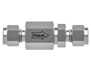 3/8 In Poppet Check Valve 6000 PSI Duolok 316 SS